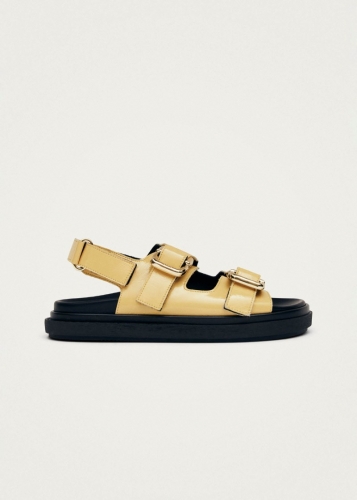 Damen-Sandalen "Harper Onix" von Alohas aus vanillefarbenem Leder Damen-Sandalen "Harper Onix" von Alohas aus vanillefarbenem Leder