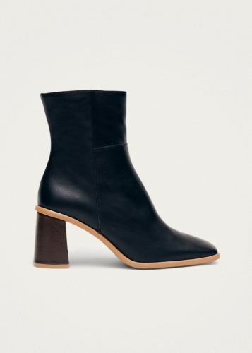 Alohas Damen-Stiefeletten "West Vintage" aus schwarzem Leder Alohas Damen-Stiefeletten "West Vintage" aus schwarzem Leder