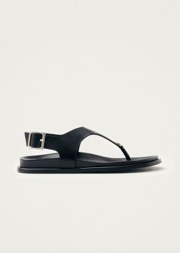 Alohas Damen-Sandalen "Harbor" aus schwarzem Leder
