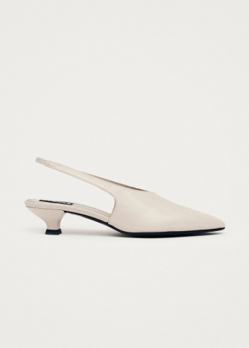 Alohas Damen-Pumps "Eros" aus cremefarbenem Leder Alohas Damen-Pumps "Eros" aus cremefarbenem Leder