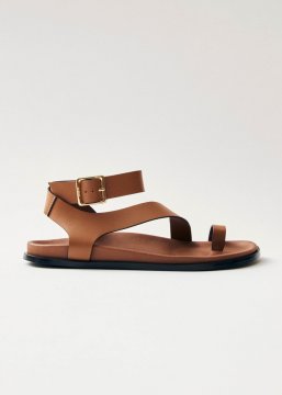 Alohas Damen Myles Hellbraune Leder-Sandalen Alohas Damen Myles Hellbraune Leder-Sandalen