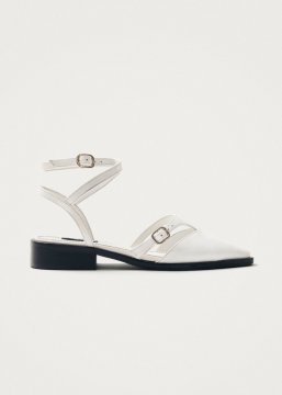 Alohas Damen-Ballerinas "Aveline" aus cremefarbenem Leder Alohas Damen-Ballerinas "Aveline" aus cremefarbenem Leder