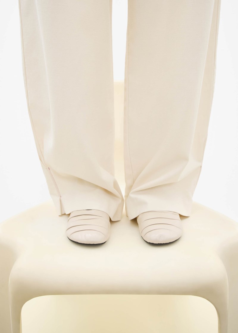 Alohas Damen Shay Cremefarbene Leder-BallerinasBallerinas