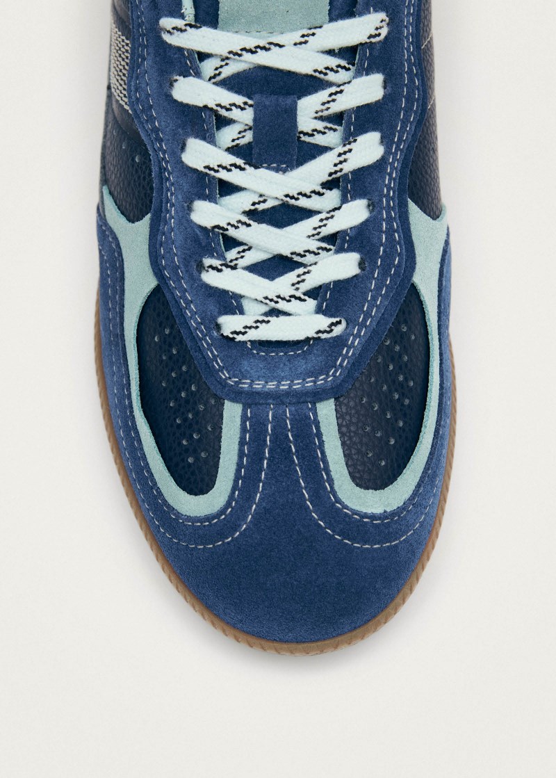 Alohas Damen-Sneaker Tb.490 Rife aus genarbtem Kobaltleder