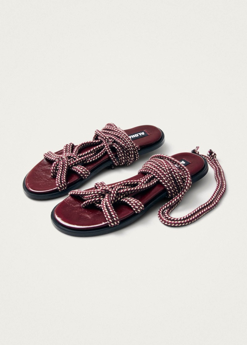 Alohas Damen-Sandalen Tory, burgunderrot