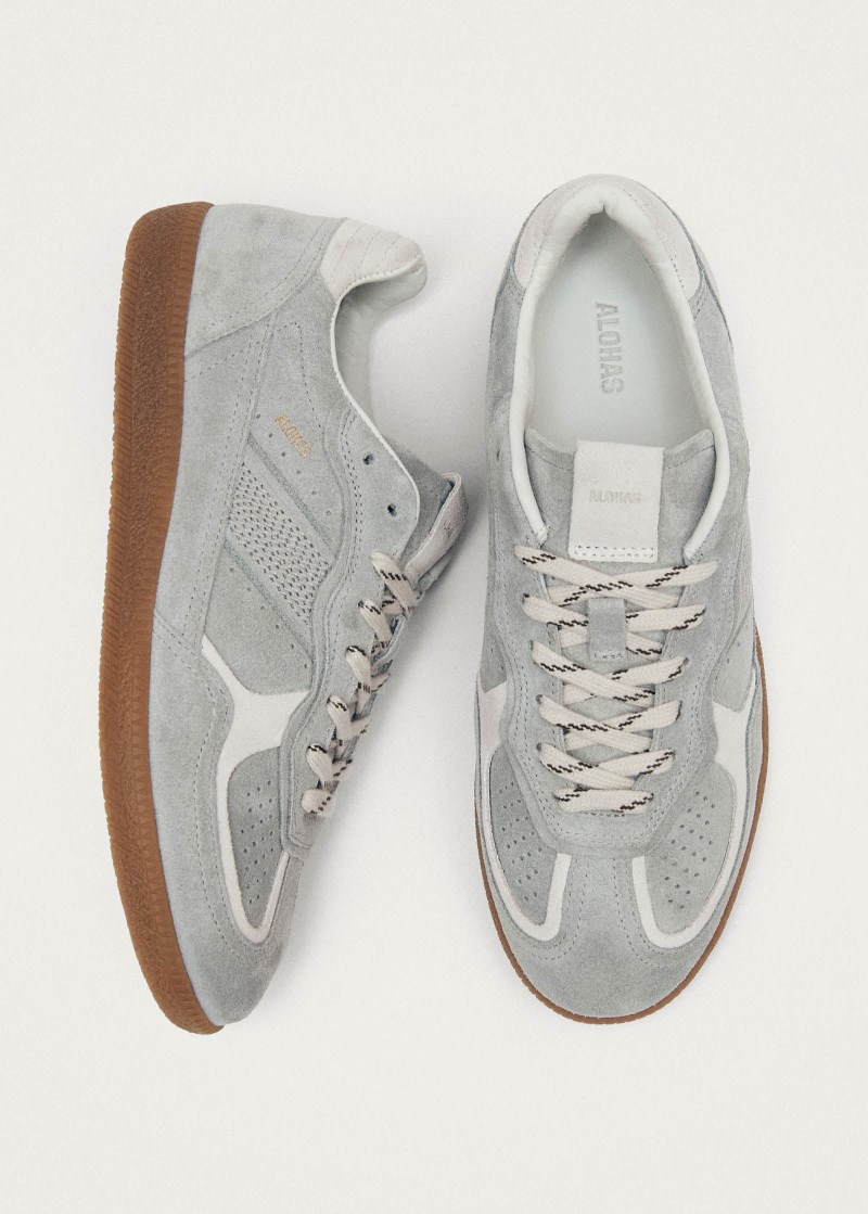 Alohas Herren Tb.490 Rife Graue Leder-Sneaker
