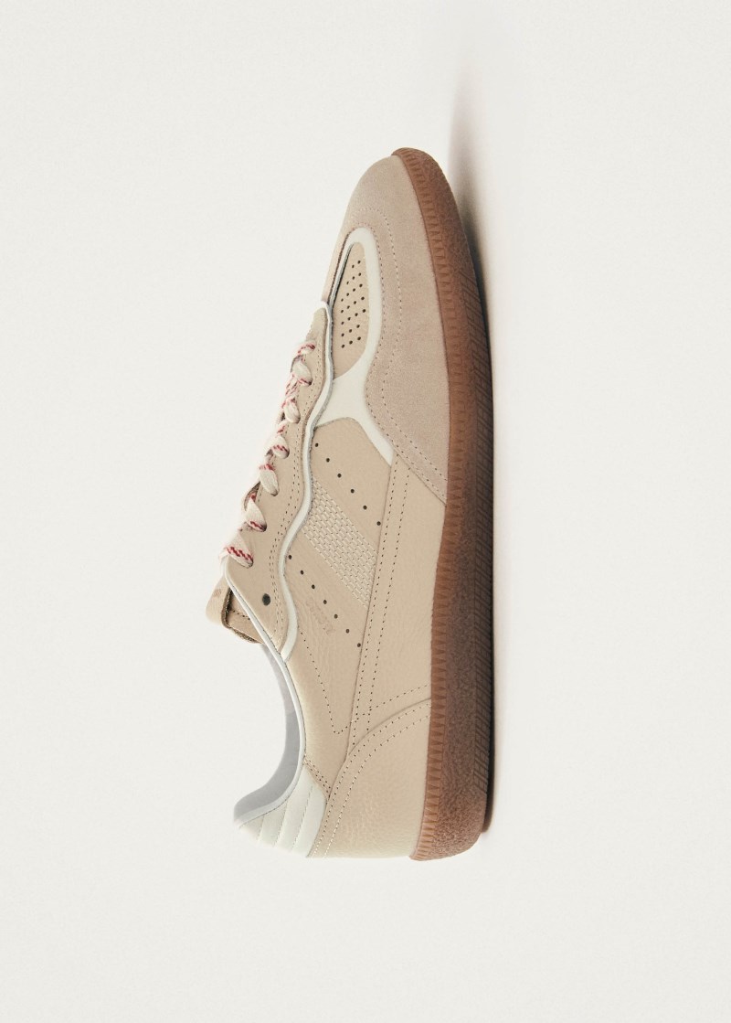 Alohas Damen-Sneaker Tb.490 Rife aus genarbtem Leder in Creme