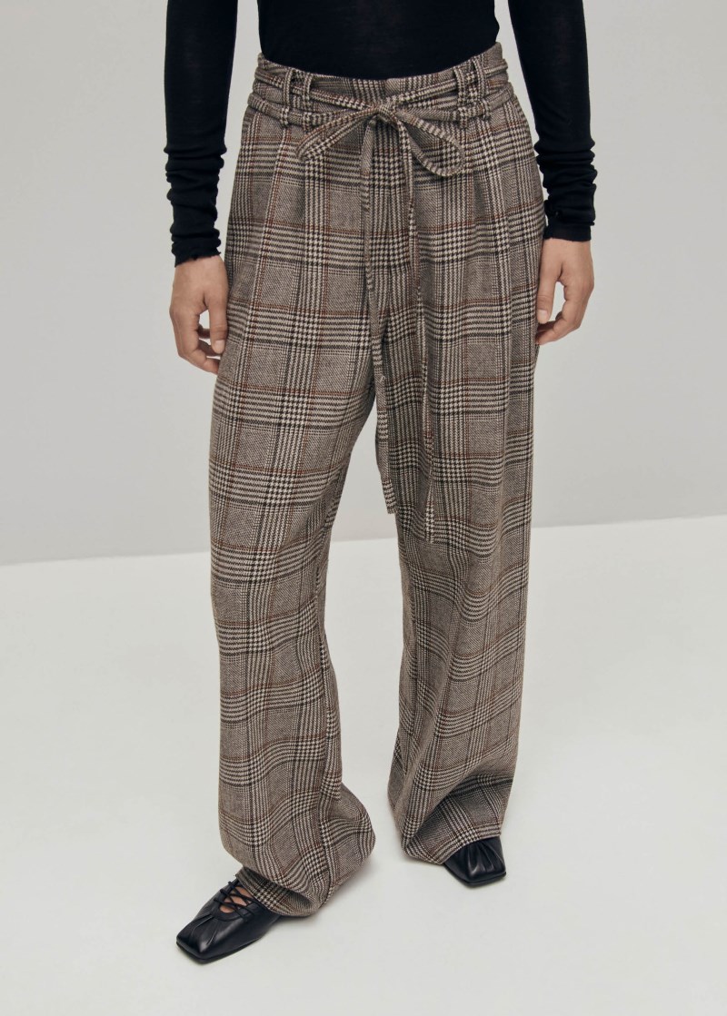 Alohas Damen-Hose Kathy Checks, Braun