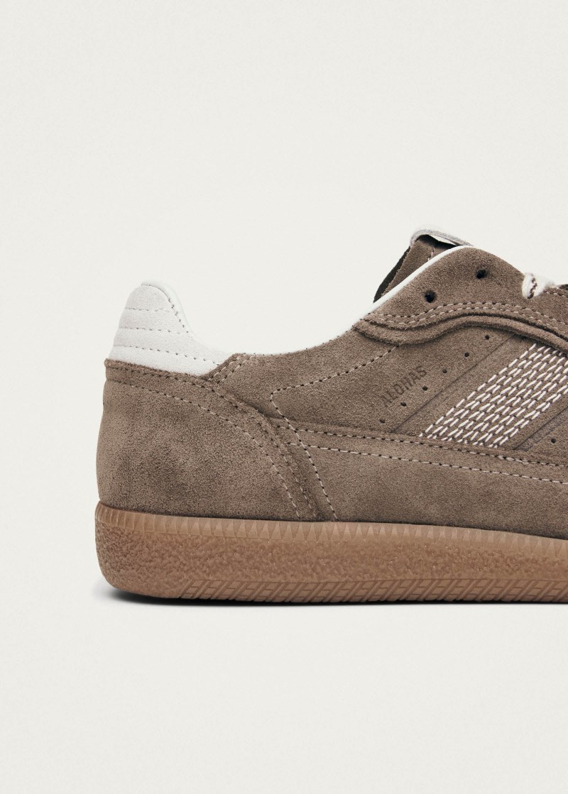 Alohas Herren-Sneaker Tb.490 Rife aus taupefarbenem Leder