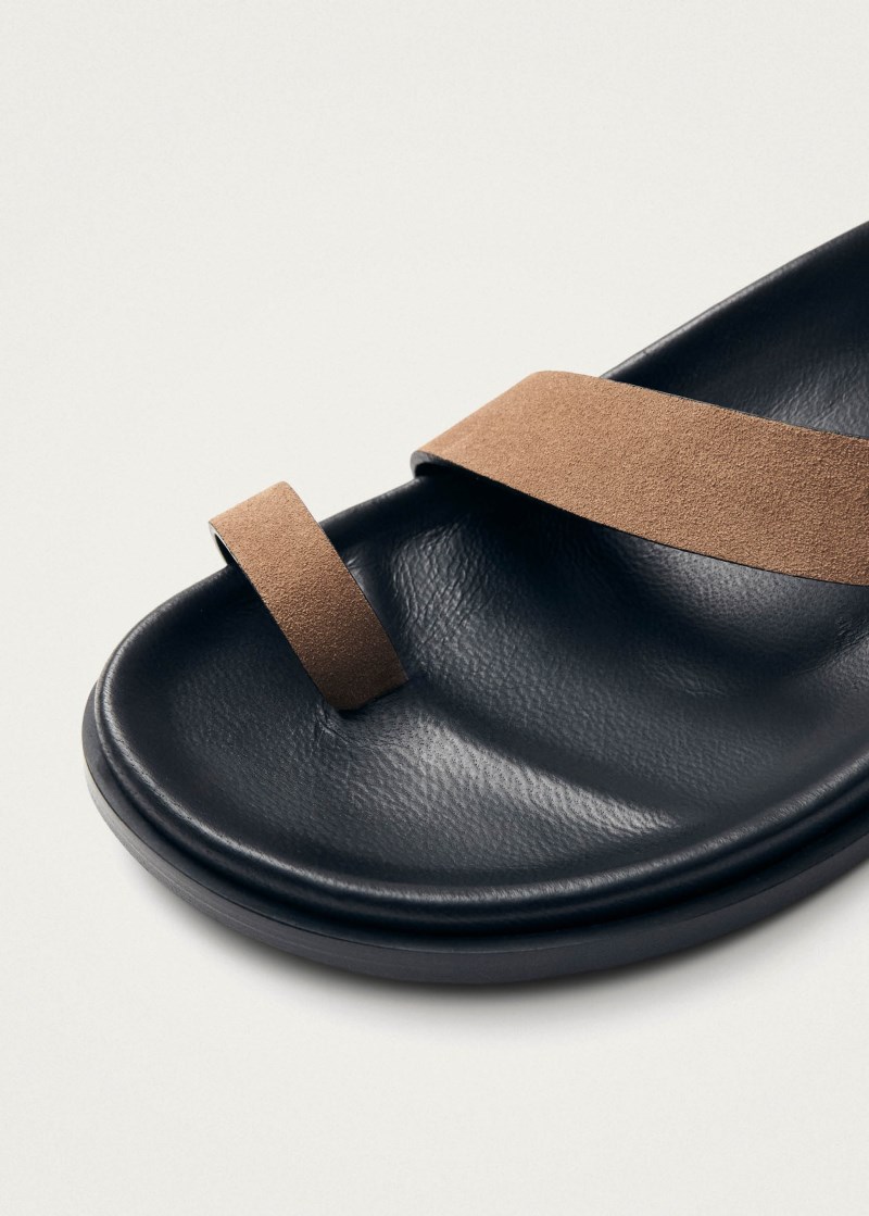 Alohas Damen-Sandalen Siren aus hellbraunem Wildleder